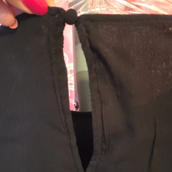 Time and Tru Elegant Black Long Sleeve Dress - Picture 6 of 6